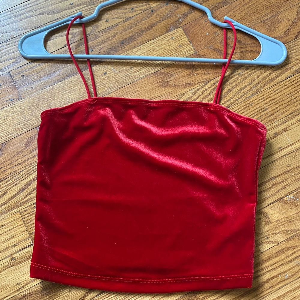 Aesthetic velvet tank top